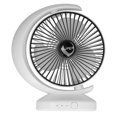 thumbnail image 4 of Ventiladores eléctricos, ventilador de escritorio alimentado por USB para oficina para el hogar para dormitorio de estudiantes LHCER Descripción de la referencia, 4 of 8