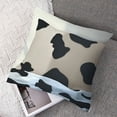 thumbnail image 7 of Cow Spot Print Throw Pillow Covers Soft Corduroy Pillowcase Decorative Cushion Cover Modern Square Cushion Cases for Living Room Bed Sofa Bedroom Pillow Included, 7 of 7