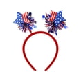 thumbnail image 2 of Cinta patriótica de EE. UU. Accesorio para el cabello Rojo, Blanca Azul, Accesorio para el pelo, bandera, Diadema para el pelo Mujeres, adolescentes, Día de la Independencia Adulto, Fiesta del Día, 2 of 9