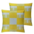 thumbnail image 2 of QZHH Lemon Yellow and White Buffalo Check Plaid Throw Pillow Covers Farmhouse Decorative Throw Pillow Case Indoor Outdoor Cushion Cover Pillowcase for Sofa Set of 2 White, 2 of 6