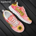 thumbnail image 1 of Doginthehole Love Sunflower Zapatos planos Zapatos De Mujer Zapatillas De Malla Casuales Transpirables Con Cordones Calzado Para Correr Dropshipping, 1 of 6