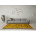 thumbnail image 3 of Ahgly Company Machine Washable Indoor Rectangle Oriental Yellow Industrial Area Rugs, 2' x 4', 3 of 4