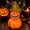 E, variant on Mini Halloween Witch Hat Pumpkin Ornament Realistic Grinning Fake Foam Pumpkin Decor for Dining Table Fireplace Mantel Shelf Cabinet Holiday Fall Party Centerpiece, Halloween, Green, Style A