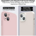 thumbnail image 3 of Compatible with iPhone 14 Plus Case with Screen Protector, Upgraded Liquid Silicone with [Camera Protection] [Soft Anti-Scratch Microfiber Lining] Phone Case for iPhone 14 Plus - Pink Sand, 3 of 7