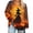 #0116-Orange, variant on Uootdi Halloween Sweatshirts for Women V Neck Pumpkin Castle Red Moon Graphic Womens Sweatshirt Loose Fit Fall Social Event Stretchy Womens Tops Gift