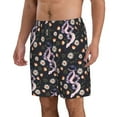 thumbnail image 2 of Naloa Snake And Floral1 Men's Beach Shorts, Surfing shorts, Swim trunks, Quick Dry Swim Trunks for Surfing Beach Fun - Medium, 2 of 9