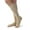 Natural, variant on Jobst Opaque 30-40 Open Toe Knee High Compression Stockings Black Large Full