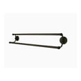 thumbnail image 4 of Kingston Brass Milano 24" Dual Towel Bar - Polished Nickel, 4 of 6
