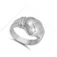 thumbnail image 4 of High Polish Cracked Heart Promise Ring .925 Sterling Silver Band Jewelry Female Male Unisex Size 6, 4 of 4