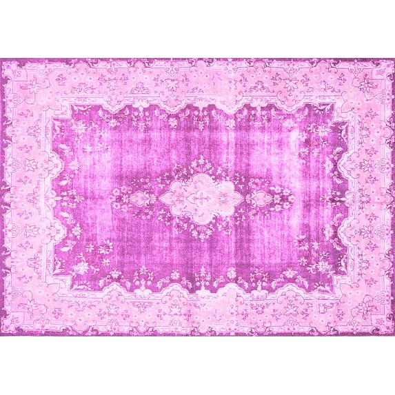Ahgly Company Indoor Rectangle Persian Pink Traditional Area Rugs, 5' x 8'
