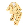 thumbnail image 3 of JAJAHO Girls Halloween Pajamas Cute Ghost Long Sleeve Button Down 2 Piece Pjs Loungewear Set For Kids 3-14Y, 3 of 5