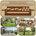 thumbnail image 6 of Wooden Porch Swing with Chains & Upgraded Cupholders Outdoor Patio Swing Bench for Garden & Backyard & Balcony, 6 of 7