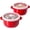 Red 2-Pack, variant on LE TAUCI Red Ceramic Soup Bowls with Lids and Handles, 28 oz French Onion Soup Bowls Set of 2, Microwave Safe Bowls for Cereal, Chili, Stew and Leftovers