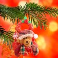 thumbnail image 3 of Christmas Tree Plush Cloth Ornaments Santa Snowman Reindeer Bear Plush Decorations Xmas Tree Plush Pendants Christmas Tree Hanging Doll Ornaments for Christmas Tree, 6inch, 3 of 7