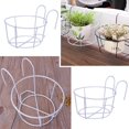 thumbnail image 5 of Support Suspendu pour Pot de Fleurs, 5 Pcs de Pot de Fleurs Suspendu en Métal, Support de Pot de Plante pour Balcon, Paniers de Jardinière Ronds, pour la Maison, Balcon, Jardin, Rambarde, 5 of 5