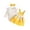 O10-Yellow, variant on Ulitacool Girl Outfits Long Sleeve Crewneck Graphic Prints T Shirts Suspender Skirts Fashion Toddler Clothing 12-18 Months Red