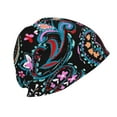 thumbnail image 3 of Naloa Paisley Beanie for Men Women Knitted Unisex Winter Hat Beanies Cap Knit Cuffed Beanies Hats, 3 of 7
