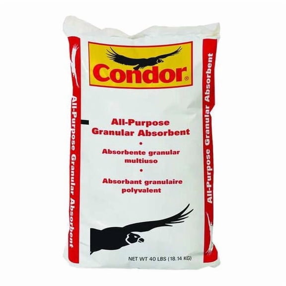 Condor Granular Clay Floor Absorbent,40 lb.,Bag 35UX86