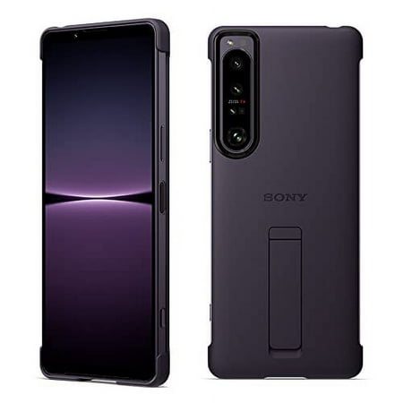 Sony Genuine Xperia 1 IV SO-51C SOG06 Exclusive Case Cover with Stand IPX5/8 Waterproof Style Cover with Stand Style Cover with Stand Purple XQZ-CBCT/VJPCX