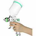 thumbnail image 1 of HVLP Professional 600cc Paint Spray Gun with 3 Nozzles 1.4mm 1.7mm 2.0mm, HVLP Gravity Feed Air Spray Gun Car Furniture, 1 of 5