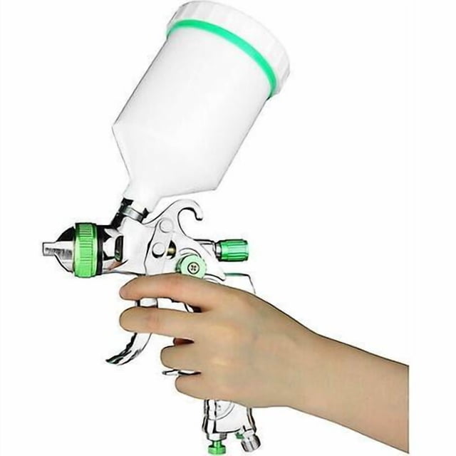 HVLP Professional 600cc Paint Spray Gun with 3 Nozzles 1.4mm 1.7mm 2.0mm, HVLP Gravity Feed Air Spray Gun Car Furniture
