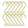 thumbnail image 2 of Utopia Alley Shower Rings, Shower Curtain Rings for Bathroom, Rustproof Zinc Shower Curtain Hooks Rings, S Shaped Hooks for Shower Curtains, Set of 12, Gold, 2 of 10