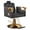 Black-Gold, variant on KIGOTY Barber Chair, Reclining Salon Chair for Barbershop, All Purpose Styling Chair with Adjustable Pump, Spa Equipment, 440LBS, 360° Swivel, Beige Sliver