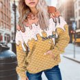 thumbnail image 2 of KPOPLK Hoodie for Teen Girls Cute Graphic Hoodies 2-12 Years Kids Long Sleeve Sweatshirt Pullover Orange,Size 3-4 Years, 2 of 5