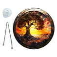 thumbnail image 2 of Adorno colgante para ventana Árbol de la Vida | Atrapasueños prismático | Disco redondo de acrílico para decoración de porches, hogar y jardín | Colgante decorativo de 15 cm con cadena y gancho, 2 of 8