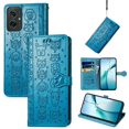 thumbnail image 1 of Funda Cartera FOXDOCK para Motorola Moto G55 , Flip PU con Relieve de Gatos y Perros, Tarjetero y Soporte, 1 of 6