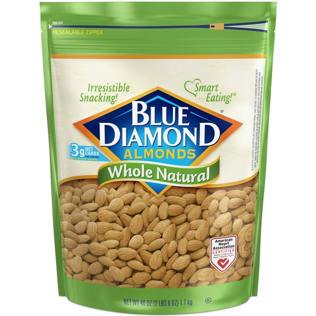 Blue Diamond Whole Natural Almonds, 40 oz.