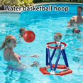 thumbnail image 4 of Inflatable Floating Pool Basketball Hoop for Kids Adults, Easy Set Up Water Basketball Game Toy, Summer Fun Pool Accessories for Family Pool Party Beach(Army Green), 4 of 5