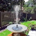 thumbnail image 4 of Bomba de fuente solar de 2,5 W, fuente solar de jardín, panel flotante solar, batería integrada con 6 boquillas, ideal para estanque pequeño, baño, pecera de pájaros, jardín D Rojo Verde Cocina, Decoración y Otros, 4 of 4