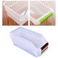 thumbnail image 2 of Organizador de plástico para refrigerador y congelador (paquete de 4), ideal para botellas de agua y bebidas, ideal para refrigeradores, congeladores, armarios, despensas y garajes (11.8 x 5.31 x, 2 of 8