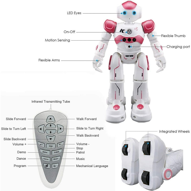 Rc Robot Jouet, Télécommande Robot Gesture Sensing Walking Dancing