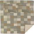 thumbnail image 6 of VHC Brands Sawyer Mill Patchwork Chambray Cotton Farmhouse Bedding Pre-Washed Square Sham Queen Quilt Set, Twin, Charcoal Grey, 6 of 6