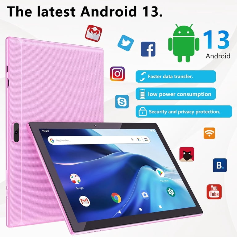 2025 Newest Android 13 Tablet with Keyboard 10 Inch 2 in 1 Tablets
