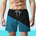 thumbnail image 6 of LpwkSSA Mens Athletic Swim Trunks Side Panel Design Quick Dry Fabric Relaxed Silhouette for Beach Trips Blue XXXL, 6 of 7