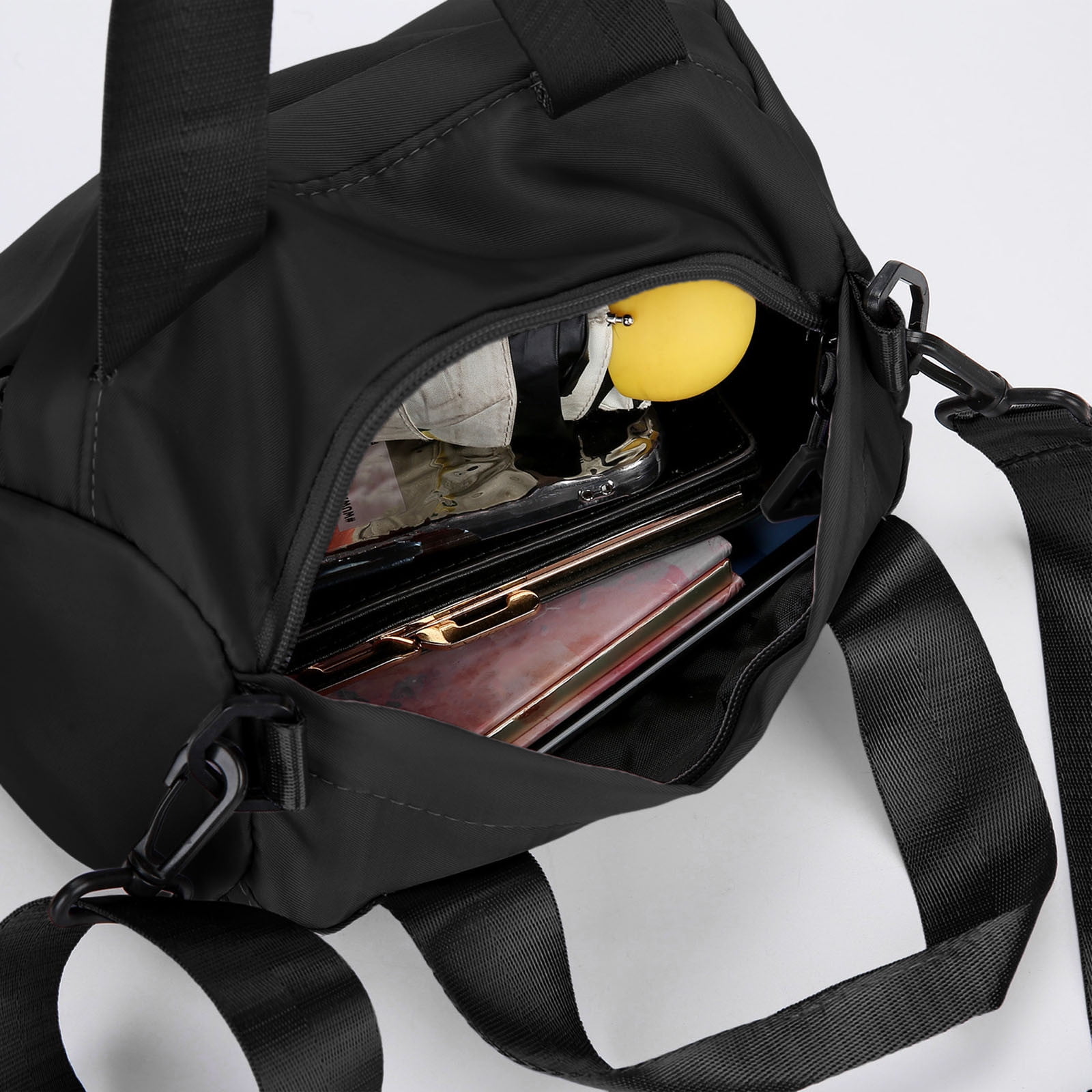 SCNOR Lunch Bag for Women and Men,Insulated Lunch Tote,Stitch Bento Bags,Black