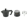thumbnail image 1 of Stovetop Moka Pot, Evenly Distributed Heat Moka Pot Sturdy Hand Brewed  for Kitchen Black 150ml, 1 of 7