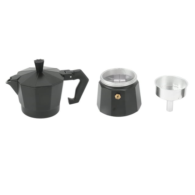 Stovetop Moka Pot, Italian Hand Brewed Coffee Maker Aluminum Alloy Kitchen DIY Accessories