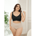 thumbnail image 6 of Daystry Plus Size Wirefree Lace Bra for Women Full Coverage No Underwire Everyday Bras, 6 of 13