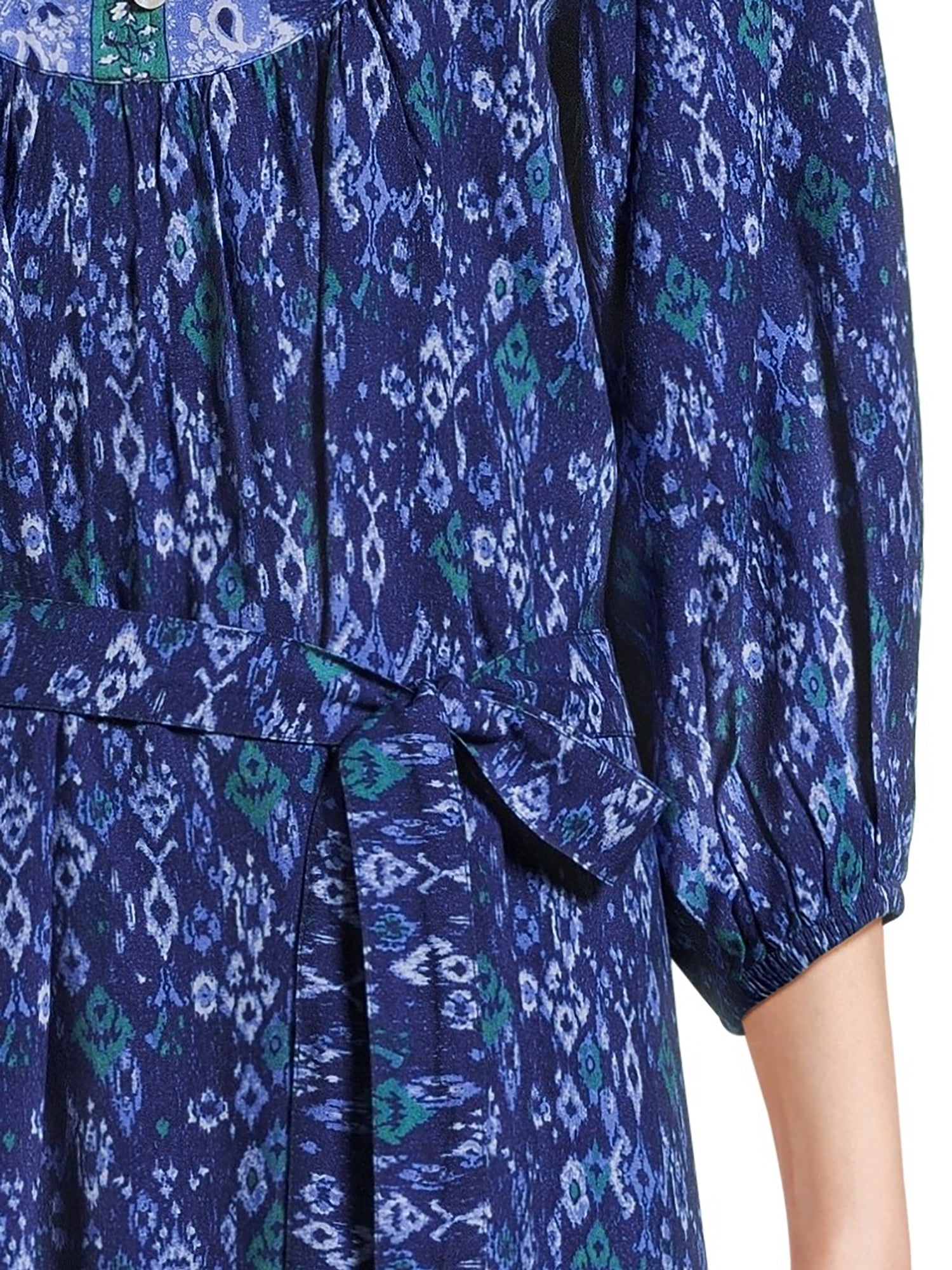 beachlunchlounge Women's Puff Sleeve Midi Dress