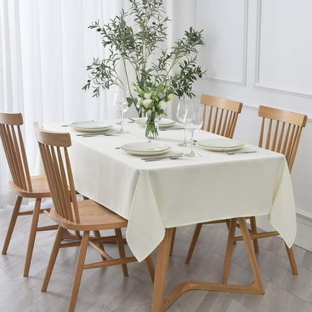 

Soft textured tablecloth waterproof wrinkle resistant and leak proof jacquard tablecloth suitable for restaurants banquet parties festival dinners etc. 60 x 104 inches