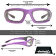 thumbnail image 3 of Bikershades Transitional Motorcycle Sunglass Photochromic Day Night Riding Purple Frame, 3 of 5