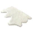 thumbnail image 5 of Soho Luxurious Faux Sheepskin Pelt White Shag Area Rug or Runner, 5 of 5
