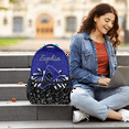 thumbnail image 7 of Jiaoprinted Personalized Cheer Backpack with Name, Custom Cheerleader Bag, Customized Cheerleading Daypack for Cheer Team, Blue Glitter, 7 of 7