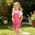 thumbnail image 6 of Bobifish Toddler Girls Suspender Dress Polka Dot Print Sleeveless Pocket Casual Dresss Everyday Loose Fit Children Girls Dresss, 6 of 7
