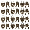 thumbnail image 1 of 12pcs Practical Heart Shape Padlock Mini Cabinet Lock Drawer Lock for Luggage, 1 of 8