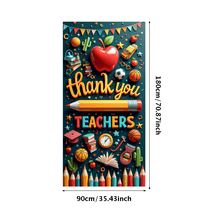 Colorful Design Teacher Appreciation Thank You Banner Decorative Elements Educational Theme for Classroom Decoration Teacher's Day School Event